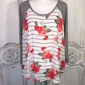 Torrid Jersey and Sheer Top